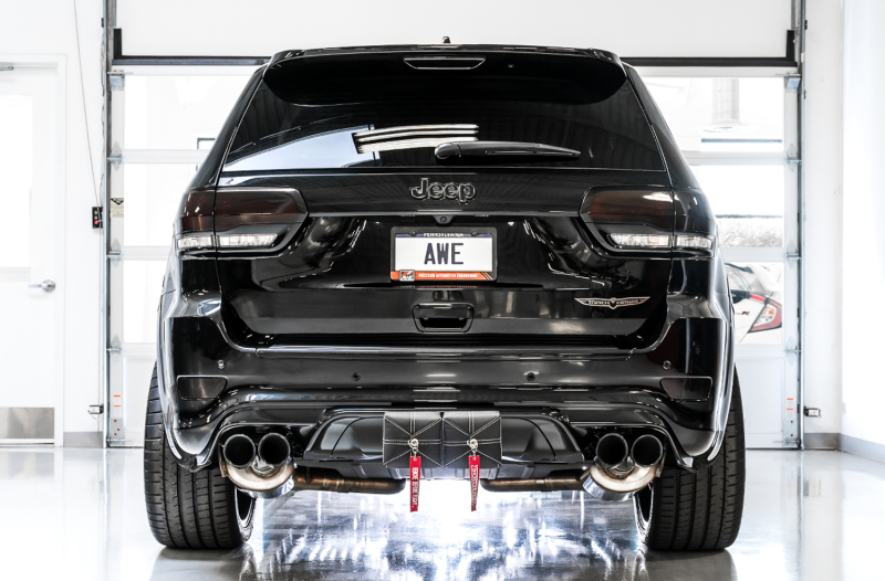 Jeep Grand Cherokee SRT Performance Exhaust - AWE Tuning - Cat Back, Touring Edition, 3” Stainless Steel, Drone-Canceling 180 Technology - `20-`27
